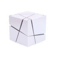 TENDOO Rubik&#039;s Cube Portable Wireless Bluetooth Speaker with Flashing Lights / Microphone / Radio, White N2