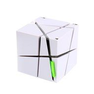 TENDOO Rubik&#039;s Cube Portable Wireless Bluetooth Speaker with Flashing Lights / Microphone / Radio, White N4