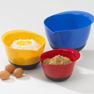 Good Cook 3 Piece Touch Non-Slip Mixing Bowl Set, Multicolor N2