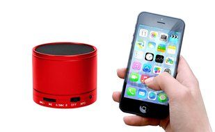 Xtreme Cables Audio Pod Mini Bluetooth Speaker, Red