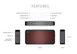 Fenda Ultra Slim Pocket Size Wireless Bluetooth Speaker with Micro SD Card Input Portable Speaker N5