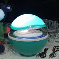 LarKoo Wireless Rechargeable Bluetooth Speakers MP3 Players with Touch Free Call Dest Lamp Night Light X-bass...