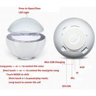 LarKoo Wireless Rechargeable Bluetooth Speakers MP3 Players with Touch Free Call Dest Lamp Night Light X-bass... N10