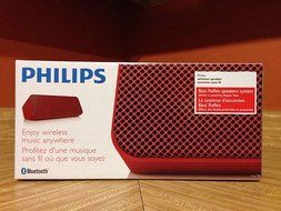 PHILIPS Speaker Portable Wireless Bluetooth - Music Anywhere Red SBT300RED/37 N5