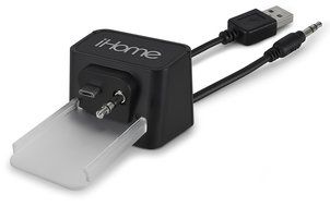 iHome Portable Rechargeable Bluetooth Music Receiver with Speakerphone and Home Docking Station N4
