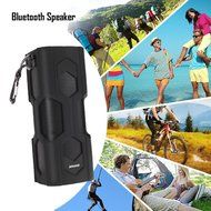GBB Wireless Bluetooth 4.0 Silicone NFC Stereo Speaker with Built-in Battery and Microphone - Rubber Black N8