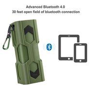 GBB Wireless Bluetooth 4.0 Silicone NFC Stereo Speaker with Built-in Battery and Microphone - Rubber Black N10