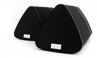 August MS515B Dual Speaker Portable Bluetooth Stereo Speakers &ndash;2x5W Wireless Speaker Pair for Phones, Tablets,...