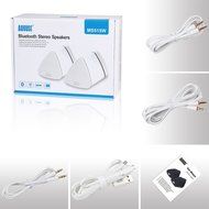 August MS515B Dual Speaker Portable Bluetooth Stereo Speakers &ndash;2x5W Wireless Speaker Pair for Phones, Tablets,... N17