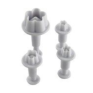 Leegoal (TM) Three Holly Leak Cookie Sugarcraft Fondant Decorating Plunger Cutter Mold (White,Set of 2) N28