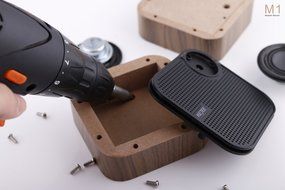 Wood Portable Wireless Bluetooth Speaker, Outdoor Retro Nostalgic Desktop Speaker with Enhanced Bass, Build-in... N3