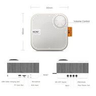 Wood Portable Wireless Bluetooth Speaker, Outdoor Retro Nostalgic Desktop Speaker with Enhanced Bass, Build-in... N12