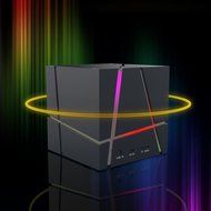 Happy Hours - Stylish Cube Wireless Bluetooth Subwoofer Speaker Fits Home Travel Car / 400mAh Battery Built-in... N3