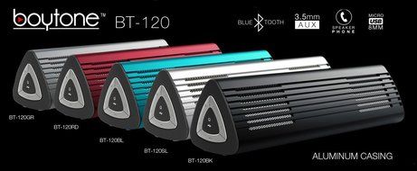 Boytone BT-120SL Portable Wireless Bluetooth Speaker, Built-in Microphone, 2 Stereo speaker, Rechargeable battery... N13