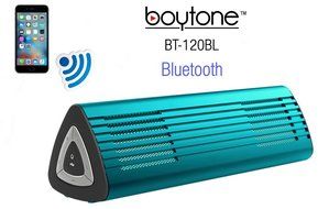 Boytone BT-120SL Portable Wireless Bluetooth Speaker, Built-in Microphone, 2 Stereo speaker, Rechargeable battery... N19