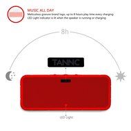 TANNC Bluetooth Speaker, Portable Wireless Speaker, Rechargable Battery with Changeable Silicone Outer Shell and... N10