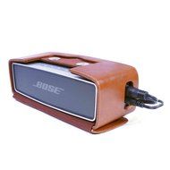 Tuff-Luv Vintage Genuine Leather NFC Travel Case for Bose Sound Link Mini / Mini II With NFC tag - Brown N2