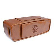 Tuff-Luv Vintage Genuine Leather NFC Travel Case for Bose Sound Link Mini / Mini II With NFC tag - Brown N4