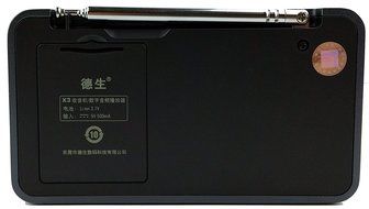 Tecsun X3 Built in an Aluminum case with Rechargeable FM Radio with ETM, MP3 Player with Built-in Micro SD Card... N18