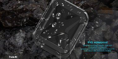 HAVIT Portable Wireless Bluetooth 4.1 Speaker, IPX5 Waterproof Dustproof for Outdoors Sport or Shower, Rechargeable... N7