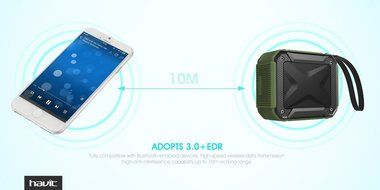 HAVIT Portable Wireless Bluetooth 4.1 Speaker, IPX5 Waterproof Dustproof for Outdoors Sport or Shower, Rechargeable... N12