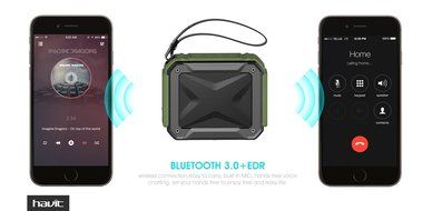 HAVIT Portable Wireless Bluetooth 4.1 Speaker, IPX5 Waterproof Dustproof for Outdoors Sport or Shower, Rechargeable... N13