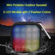 Portable Bluetooth Speaker, Wireless Speaker with Colorful LED Lights, Outdoor Waterproof Bluetooth Speaker with... N2