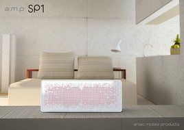 a.m.p SP1 Portable Bluetooth Speaker, White N11