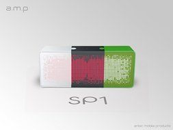 a.m.p SP1 Portable Bluetooth Speaker, White N34