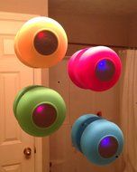 Sudroid Waterproof Wireless Bluetooth Shower Speaker with Built-in Mic - Blue N3