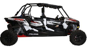 SSV Works WP-RZF3O4 Polaris RZR XP1000 and 2015+ 900 4 Seat BLUETOOTH 4 Speaker Overhead Stereo System N7