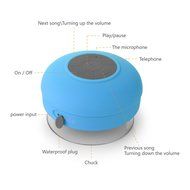 LeadTry Wireless Waterproof Bluetooth Shower 3.0 Speaker (Blue) N2