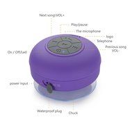 LeadTry Wireless Waterproof Bluetooth Shower 3.0 Speaker (Blue) N17