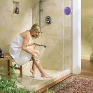 LeadTry Wireless Waterproof Bluetooth Shower 3.0 Speaker (Blue) N20