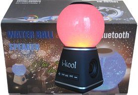 I-kool 4 Changing Colors Water Dancing Speaker Bluetooth 4.0 Wireless (Globe Black) N4