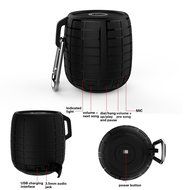 Monstercube Music Bomb Water Resistant Bluetooth 3.0 Shower Speaker, Handsfree Portable Speakerphone with Built-in... N13