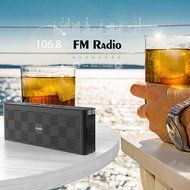 Portable Speakers, Aolaifo Wireless Speakers with Enhanced Base Dual 10W Driver IPX5 Water Resistant Aluminum... N5