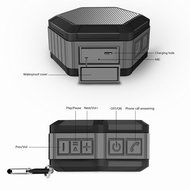 BEW Waterproof Portable Bluetooth Speaker for Outdoor or Shower (Black) N2