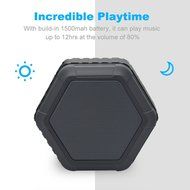 BEW Waterproof Portable Bluetooth Speaker for Outdoor or Shower (Black) N5