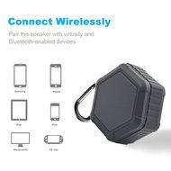 BEW Waterproof Portable Bluetooth Speaker for Outdoor or Shower (Black) N6