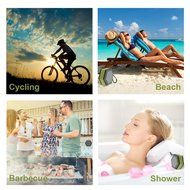 BEW Waterproof Portable Bluetooth Speaker for Outdoor or Shower (Black) N13