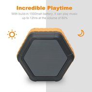 BEW Waterproof Portable Bluetooth Speaker for Outdoor or Shower (Black) N17