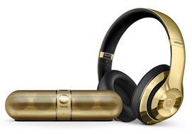 Beats Studio Wireless Gold and Pill 2.0 Portable Bluetooth Speaker
