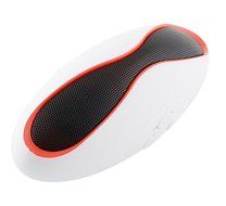 White Portable Bluetooth Stereo Speaker, Built-in USB/SD input, Built-In Rechargeable Lithium Battery, Measures... N3