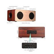 10W Portable Wireless wooden Bluetooth 3.0 Speaker with Enhanced Bass HI-FI Surround Dual Stereo Sound Speaker... N2