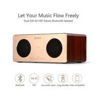 10W Portable Wireless wooden Bluetooth 3.0 Speaker with Enhanced Bass HI-FI Surround Dual Stereo Sound Speaker... N8