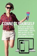 LiMiTeD Too LBT502BLPK Wireless Microphone Bluetooth Speaker, Sing Along with you Favorite Music, Blue/pink N3