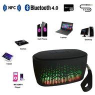 BOOMER VIVI B35 Wireless NFC/Bluetooth Speaker w/ LED Spectrum Light Show (Built-in MIC, AUX Jack, TF Card Slot... N5