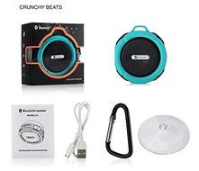 Crucnchy Beats: Water-resistant, Wireless, Bluetooth Speaker with Suction Cup attachment. NEW Speaker phone function... N2