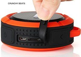 Crucnchy Beats: Water-resistant, Wireless, Bluetooth Speaker with Suction Cup attachment. NEW Speaker phone function... N3